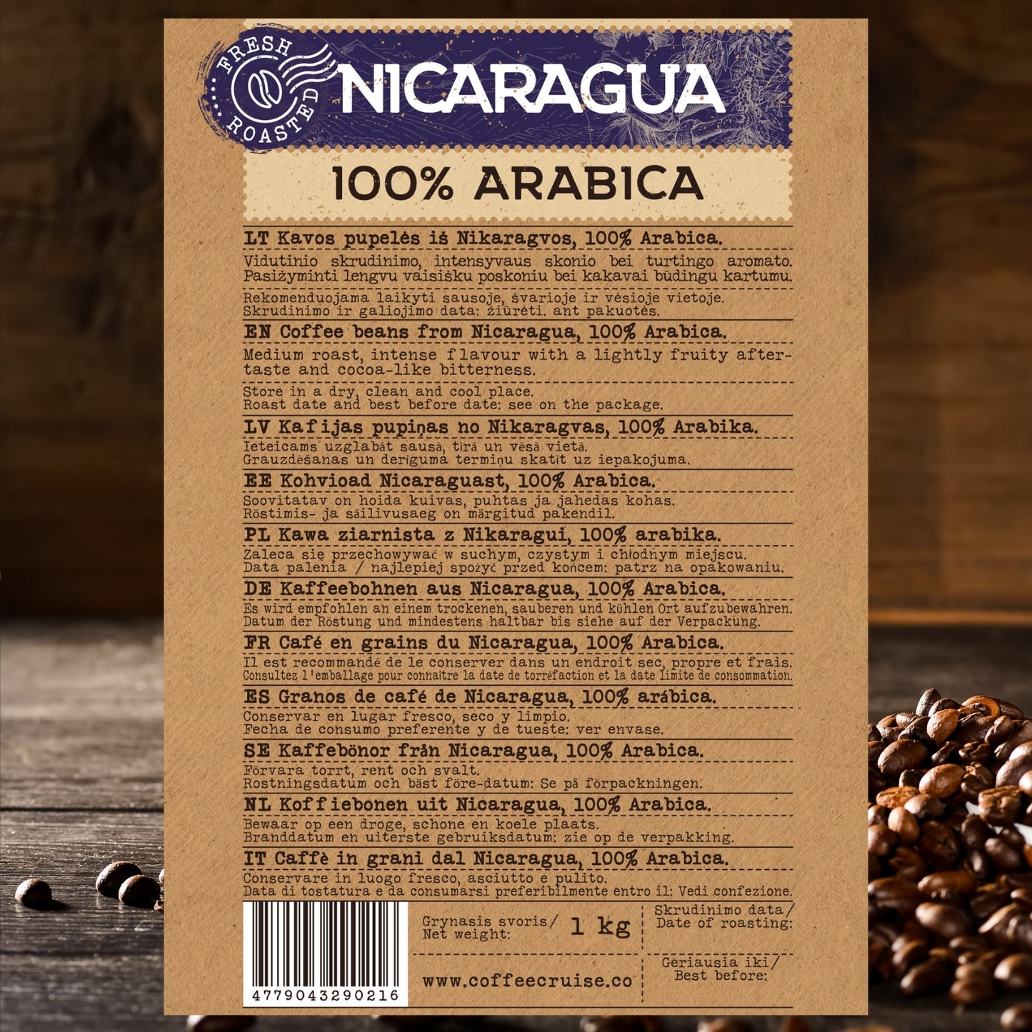 Nicaragua Coffee ingredient explanation