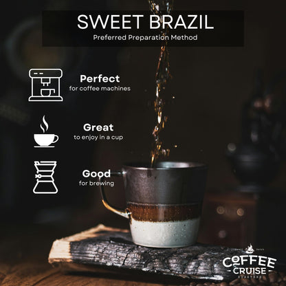 Sweet Brazil Coffee cruise, lukata ground coffee uk